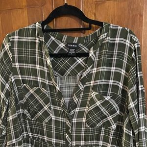 Plaid Flowy shirt